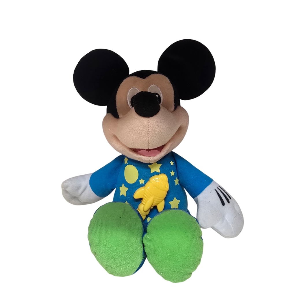 Fisher-Price Disney Mickey Mouse Pajama Light Up Rocket Plush Toy 2011 W5127